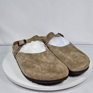 Birkenstock Tan Suede Mules